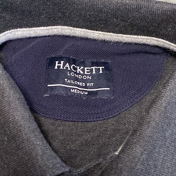 Hackett London luxurious Dark Gray Polo Shirt - Picture 4 of 6